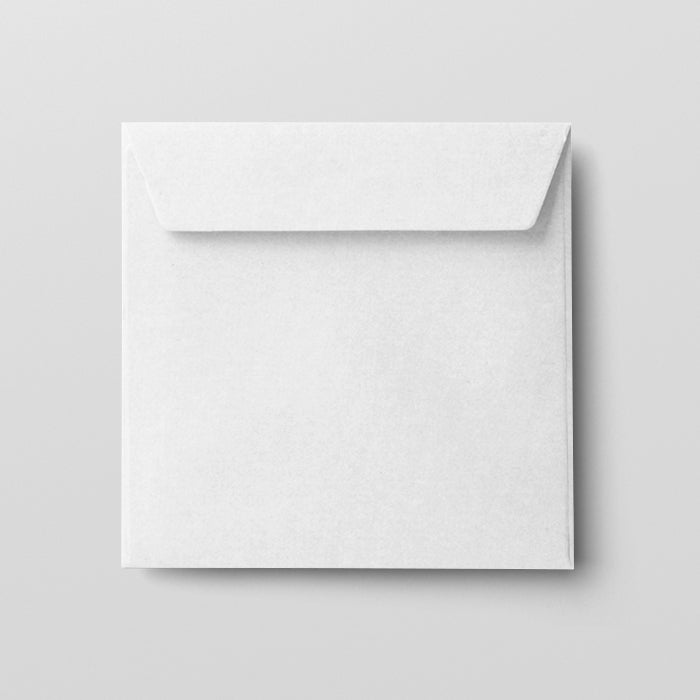White envelope on a light gray background
