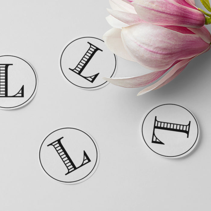 Daphne Matte Circle Sticker Set of 25 stickers Custom Wedding Sticker Custom Envelope Seal for Special Event