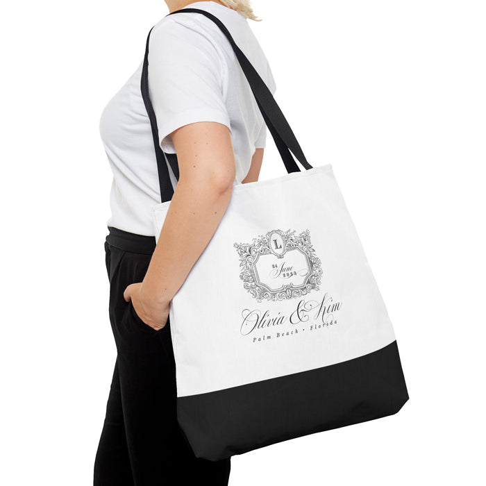 Daphne Custom Wedding Merch XLarge Mega Shopping Tote Open Canvas Tote Bag Shopping Tote Custom Wedding Merch