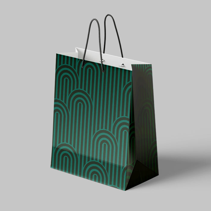 Agatha Art Deco inspired Gift Bag Fine Art All Over Print Laminated Large Capacity Gifting