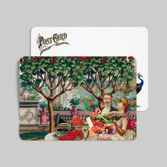 My One and Only Postcard with Envelope Romantic Stationery Loving Victorian Couple Valentine Card Anniversary Wedding
