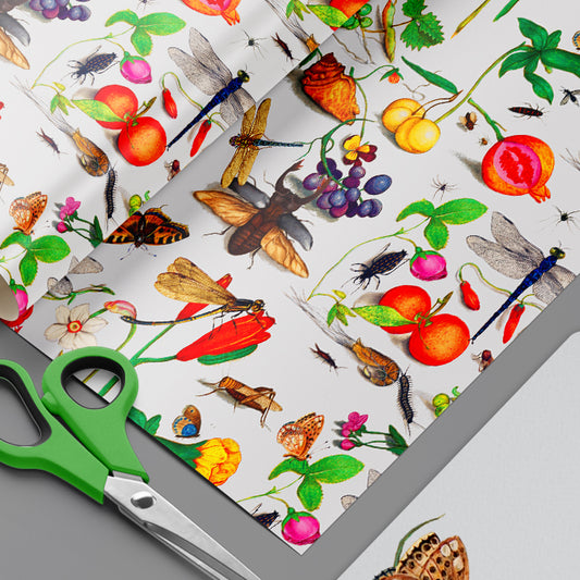 Centuria Insecta Wrapping Paper Sheets for the serious bug aficionado Entomology Lover of insects