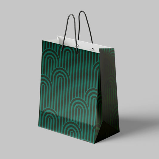 Agatha Art Deco inspired Gift Bag Fine Art All Over Print Laminated Large Capacity Gifting