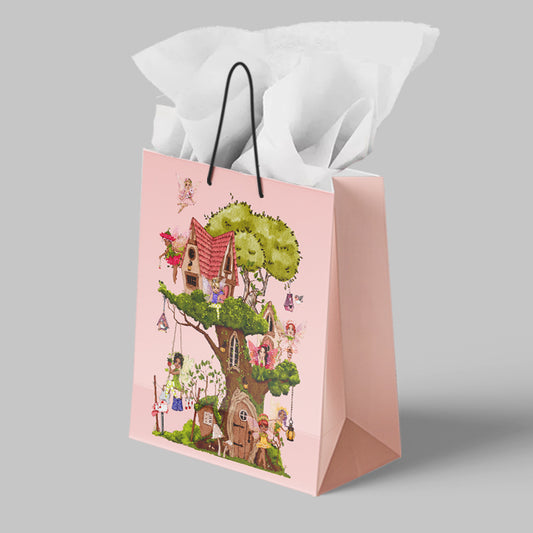 baby girl decor young girl room art pink decor for child room penitent print poster design fairy forest fairies treehouse fae