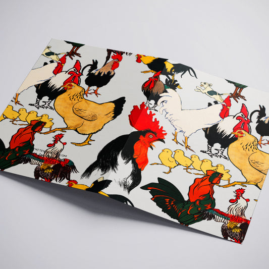Mother Hen Greeting Card Funny Chicken Stationery