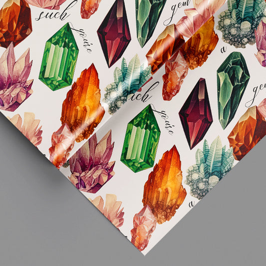 Such a Gem Wrapping Paper Sheets Set of 3 Sheets You're such a Gem Pun