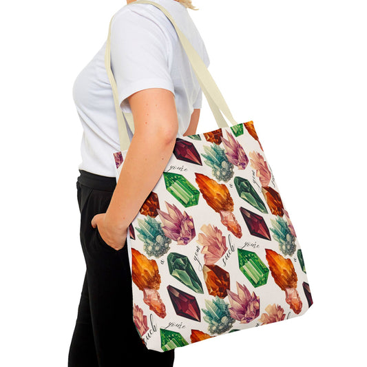 Such a Gem 2-Sided Open Canvas Tote Bag XLarge Shopping Tote Funny Pun Bag