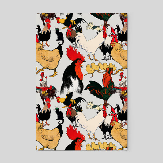Mother Hen Funny Chicken Vintage Poster