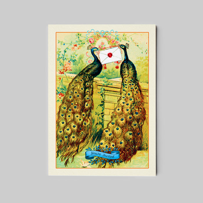 Pavonini Antique French inspired Party Invitation includes Envelope glamorous Bridal Shower wild Hen Party fun Costume Ball