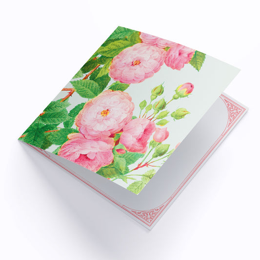 Marie Antoinette Romantic Roses Stationery Square Card and Envelope Square Invitation Square Greeting Card