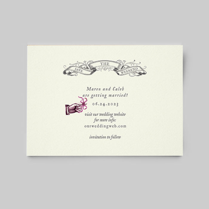 Flamingo Swagger Retro Travel Postcard Destination Wedding Save the Date with Envelope Greetings from Florida Tourist Postcard