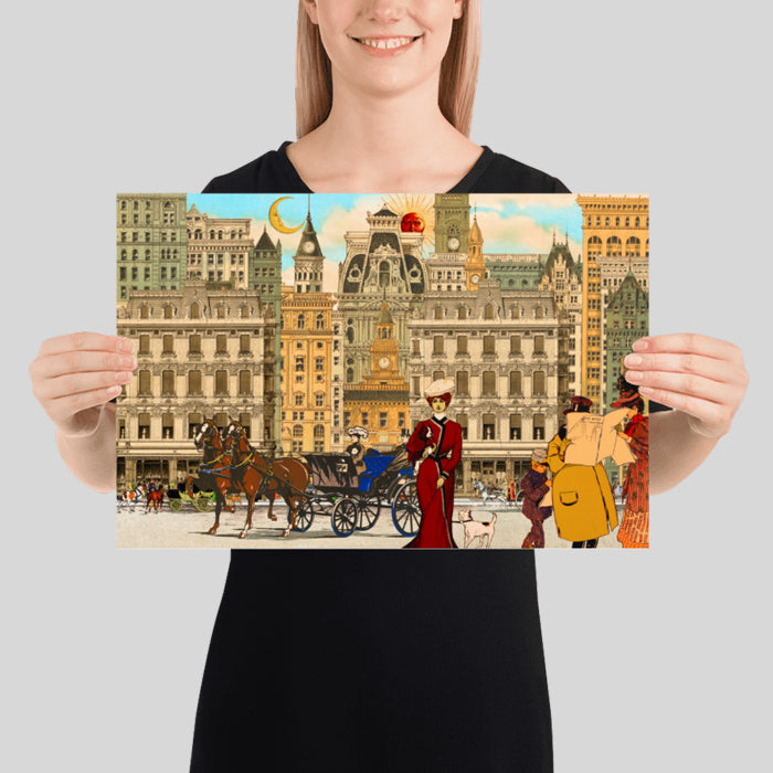 Olde London District Poster Collage