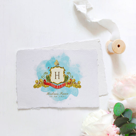 Bordelais Vintage Logo for Any Occasion Quinceañera, Wedding, Anniversary, Special Milestone Birthday DIGITAL FILE VIA EMAIL