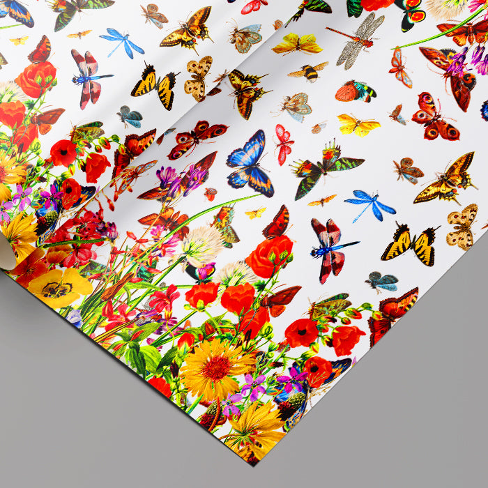 Butterfly Meadow Wrapping Paper Sheets Set of 3 Sheets Summertime Surrender